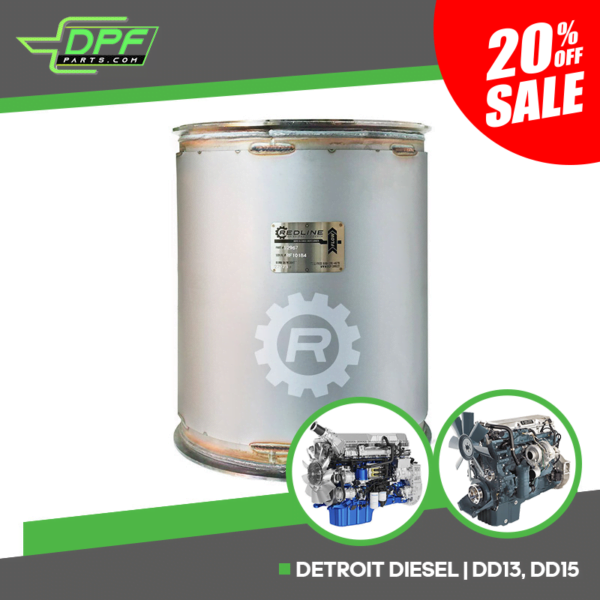 Detroit Diesel DD13, DD15 DPF (RED 52967 / OEM A6804910794)