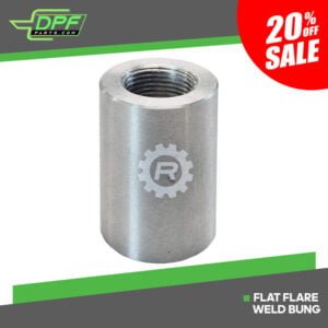 Flat Flare Weld Bung (RED BG1009)