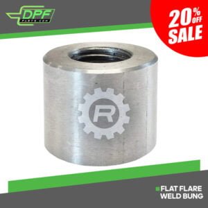 Flat Flare Weld Bung (RED BG1012)