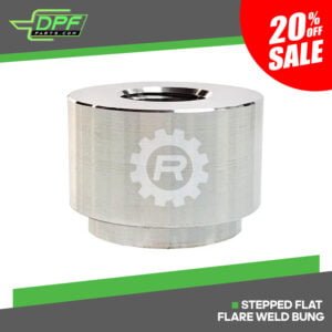 Stepped Flat Flare Weld Bung (RED BG2012)