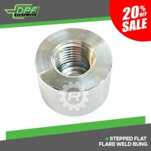 Stepped Flat Flare Weld Bung (RED BG2014)