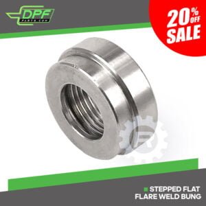Stepped Flat Flare Weld Bung (RED BG2015)