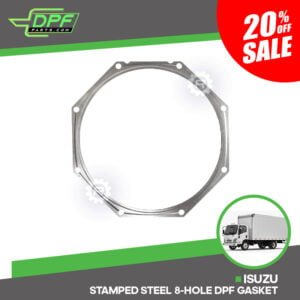 Isuzu Stamped Steel 8-Hole DPF Gasket (RED G01202 / OEM 8-97628257-0)