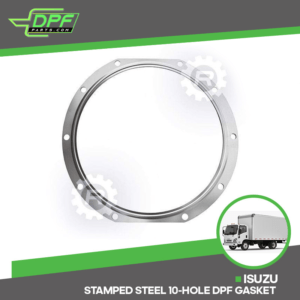 Isuzu Stamped Steel 10-Hole DPF Gasket (RED G01203 / OEM 8-97611080-0)