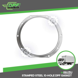 Isuzu Stamped Steel 10-Hole DPF Gasket (RED G01204 / OEM 8-97611092-0)