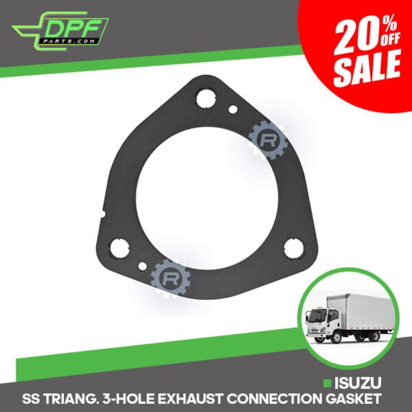 Isuzu SS Triang. 3-Hole Exhaust Connection Gasket (RED G01205 / OEM 8-98159745-0)