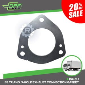 Isuzu SS Triang. 3-Hole Exhaust Connection Gasket (RED G01206 / OEM 8-98077194-0)