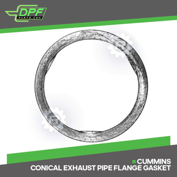 Cummins Conical Exhaust Pipe Flange Gasket (RED G02001 / OEM 2866636)