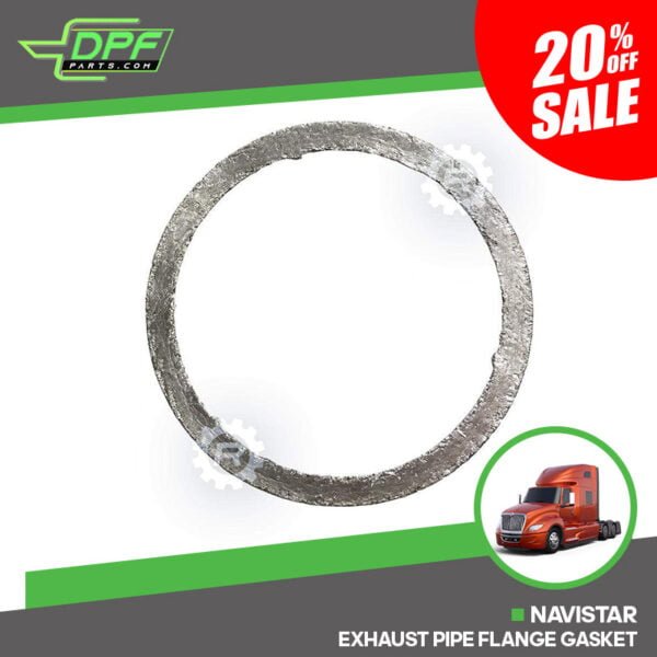 Navistar Exhaust Pipe Flange Gasket (RED G17003 / OEM 3846392C1)