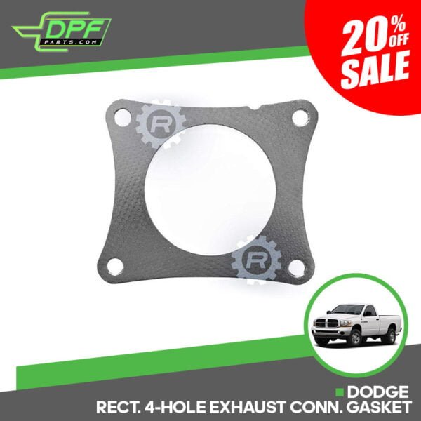 Dodge 4-Hole DPF Gasket (RED G18002 / OEM 68065844AA)
