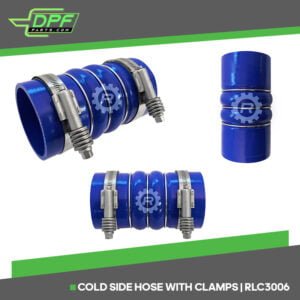 Cold Side Hose with Clamps CAC Hoses (RED RLC3006)