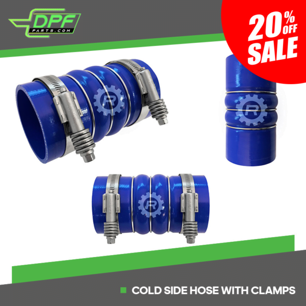 Cold Side Hose with Clamps CAC Hoses (RED RLC3006)