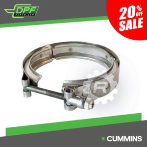 Cummins Exhaust Flange V-Clamp (RED VB2017 / OEM 102408)