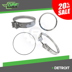 Detroit OneBox V-Clamp & Gasket Service Kit (RED VB3008 / OEM A0004902241)