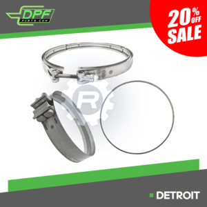 Detroit OneBox V-Clamp & Gasket Service Kit (RED VB3009 OEM A0004902241)