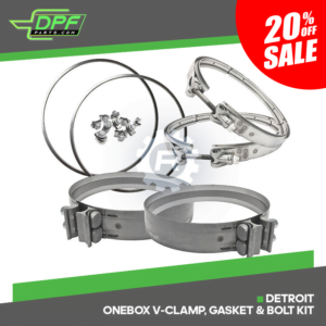 Detroit OneBox V-Clamp, Gasket & Bolt Kit (RED VB3011 / OEM A6809950202)
