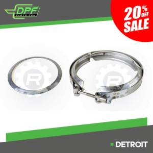 Detroit OneBox V-Clamp & Gasket Service Kit (RED VB3014 / OEM A0019959702)